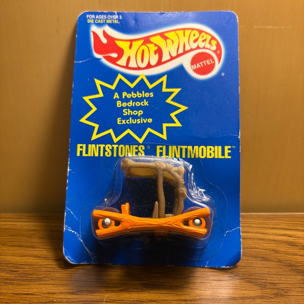 1994 Hot Wheels Flintstones Flintmobile Pebbles Bedrock Shop Exclusive Sealed